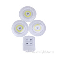 3Pack Ultra Bright 150 Lumen Cob LED Puck Light met afstandsbediening onder Cabinet Light Draadloze batterij bediende Tap Duwlicht